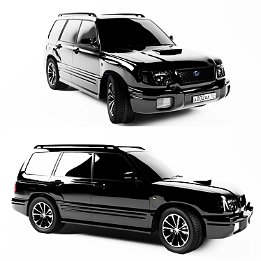 Vintage Subaru Forester Crossover 3D model image 1 