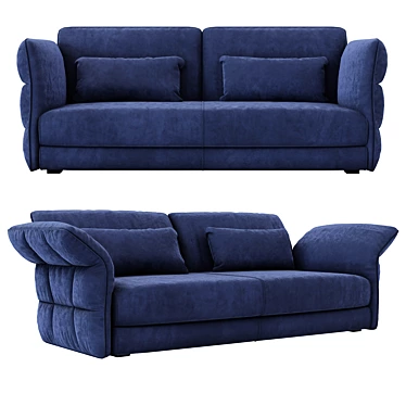 Elegant Cierre Eva Due Sofa 3D model image 1 