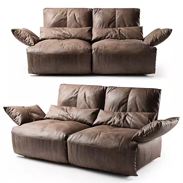 Koinor Easy: Sleek Leather Sofa 3D model image 1 