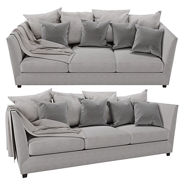 Victor XL Sofa - Modern and Spacious 3D model image 1 