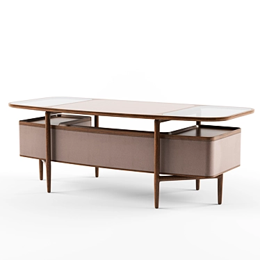 Luxury Mogul Writing Desk 3D model image 1 