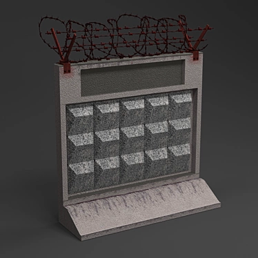 Title: Stronghold Wall: Ultimate Security Solution 3D model image 1 