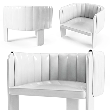 Exquisite Rive Gauche Club Chair 3D model image 1 