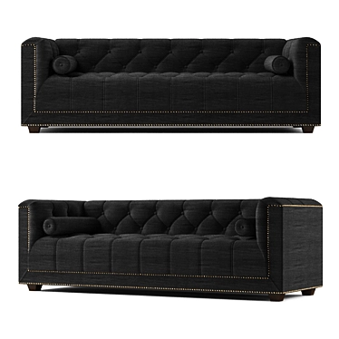 Eichholtz Paolo: Sleek & Stylish 3-Seater Sofa 3D model image 1 