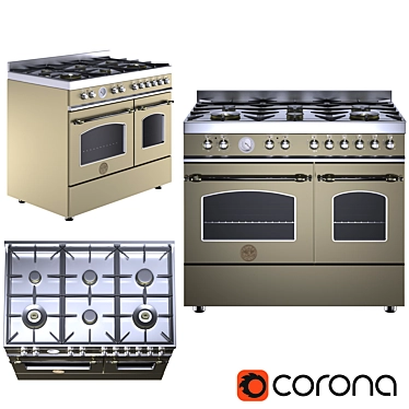 Gas stove HERITAGE-HER100-6-MFE-D-Bertazzoni-268928