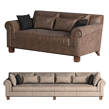 Elegant Cambon Sofa: Christopher Guy 3D model image 1 