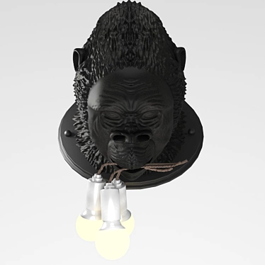 Ugo Rilla Black Ceramic Pendant 3D model image 1 