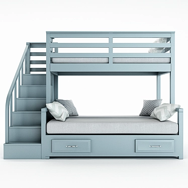 Space-Saving Bunk Bed | sbr.vn 3D model image 1 