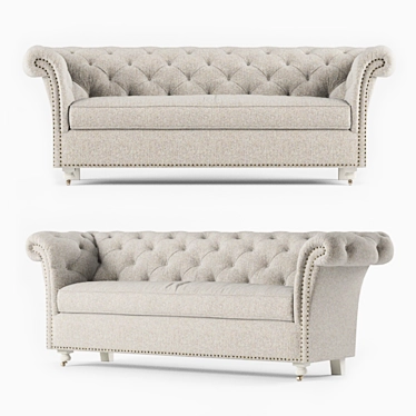 Elegant Westchester Sofa: 250x81x90cm 3D model image 1 