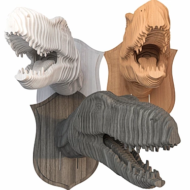 Velociraptor Trophy: Unique Dino Decor 3D model image 1 