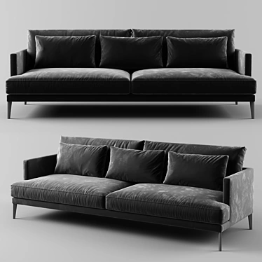 Transforming Elegance: Paraiso Fabric Sofa 3D model image 1 