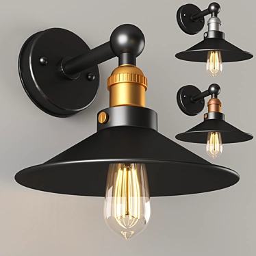 Versatile Wall Light Fixture 3D model image 1 