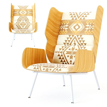 Pendleton Elk Chair: Elegant and Functional 3D model image 1 
