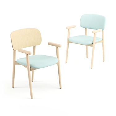 Elegant Harmony: Mild Chair 3D model image 1 