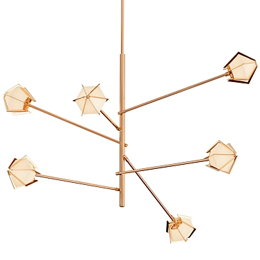 Welles Loft Concept Chandelier 3D model image 1 