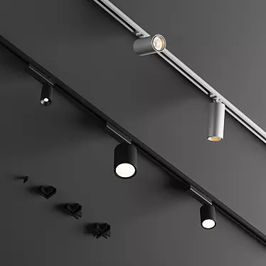  Flexalighting Track Projectors: Innovative Lighting Solutions 3D model image 1 