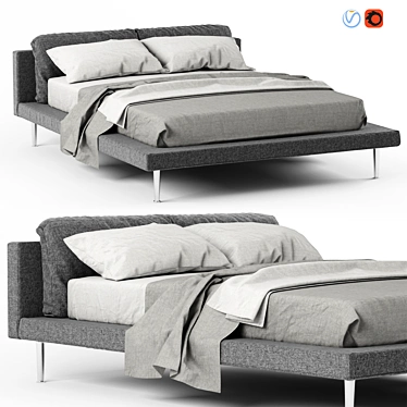 Luxury Floyd-HI Bed: Elegant Design 3D model image 1 