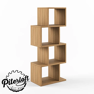 Boxster Wooden Rack: Stylish Loft Design 3D model image 1 