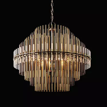 Modern RH Emile Round Chandelier 3D model image 1 