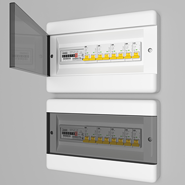 Smart Electric Board with Counter 3D model image 1 