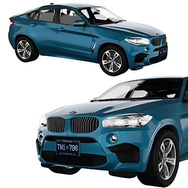 Sleek 2014 BMW X6 Edition 3D model image 1 