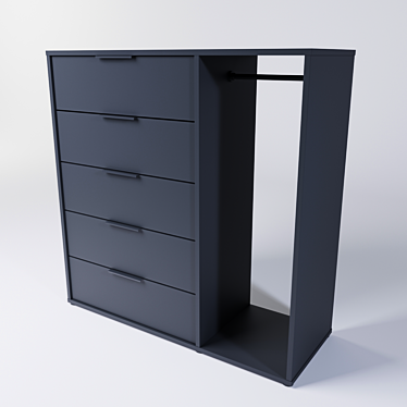 Nordmela Ikea - Stylish and Spacious Shelving Unit 3D model image 1 