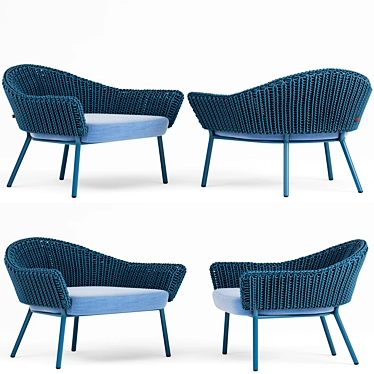 Elegant Weave Chair 3D model image 1 