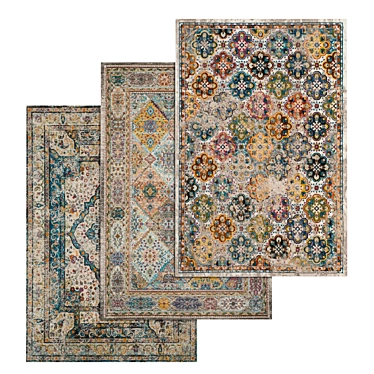 High-Quality Carpets Set 3D model image 1 