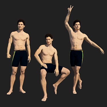 3model People 01: Authentic and Versatile 3D model image 1 