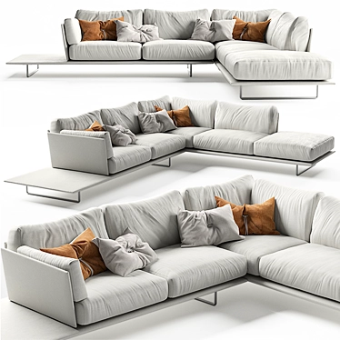 Elevate Your Space with Vessel Gamma Arredamenti Sofa 3D model image 1 