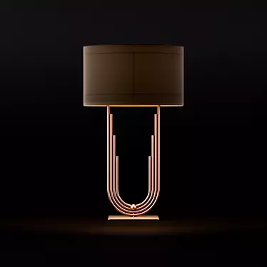 Elegant Art Deco Lamp 3D model image 1 