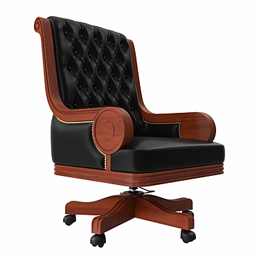 Elegant Chesterfield Director Chair 3D model image 1 