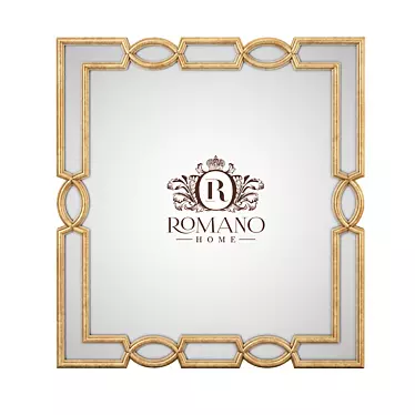 Elegant Grace Mirror: Handcrafted Romano Home 3D model image 1 