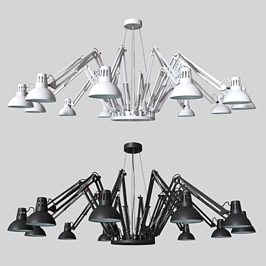 Elegant Spider Chandelier 3D model image 1 