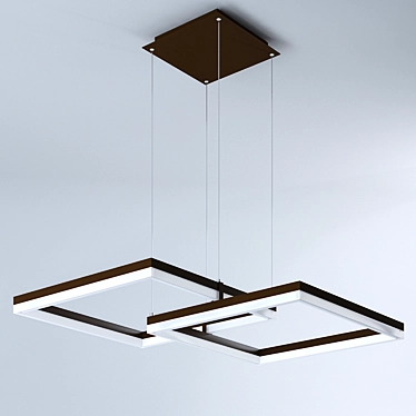 VIOKEF Linus Brown Pendant Light 3D model image 1 