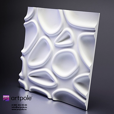 Capsul Gypsum 3D Panel by Artpole 3D model image 1 