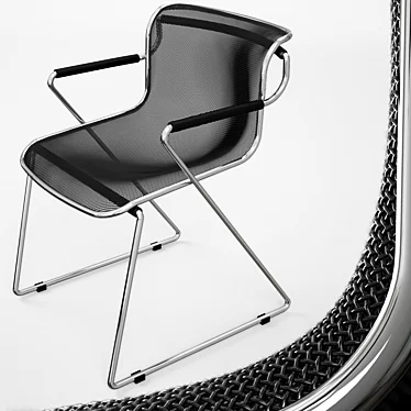 Pollock's Penelope Chair: Elegant Ergonomics 3D model image 1 