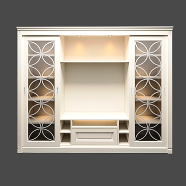 ALDO GK10 Elegant TV Wall Unit 3D model image 1 