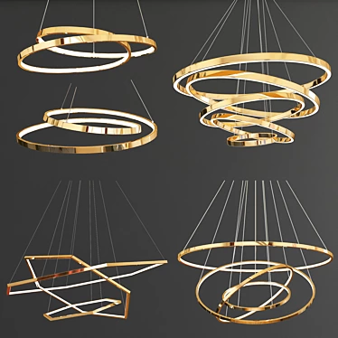 Exquisite Chandelier Collection: Elegant & Illuminate 3D model image 1 