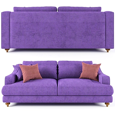 Comfortable and Stylish Simena Sofa 3D model image 1 