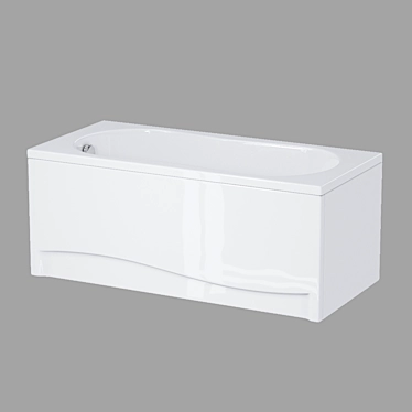 Modern Rectangular Bathtub: NIKE 150x70 3D model image 1 