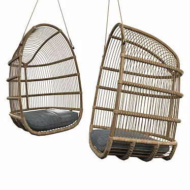 Cozy Hammock Swing Chair 3D model image 1 