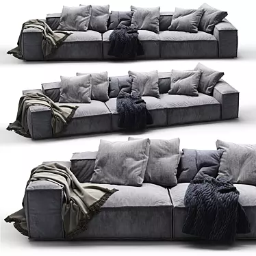 Peanut B: Stylish Modern Sofa 3D model image 1 