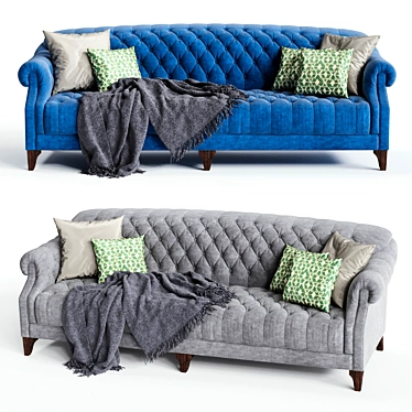 Classic Comfort: JOHN SANKEY Fairbanks Sofa 3D model image 1 