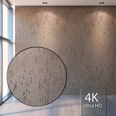 Seamless Plaster Texture 4K 3D model image 1 