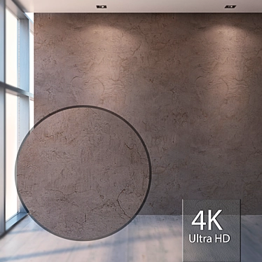 Seamless High-Resolution Plaster Texture 3D model image 1 