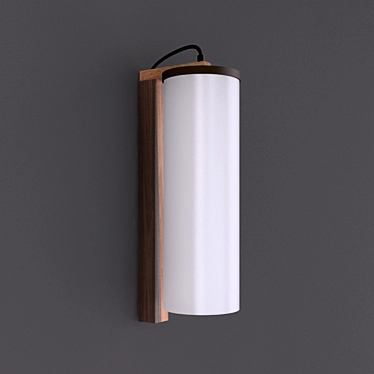 Minimalist Opal Wall Light 3D model image 1 