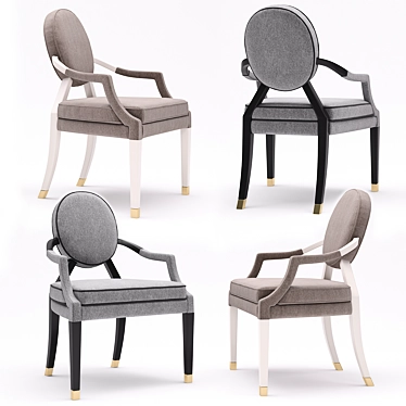 Elegant Tosconova Brunelleschi Chair - Luxurious Comfort 3D model image 1 