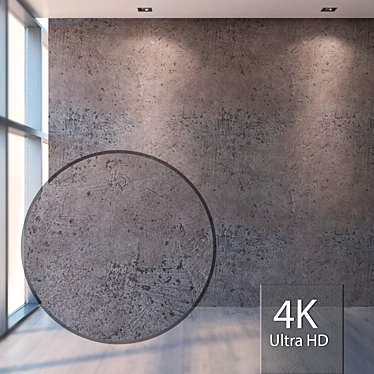 Seamless High-Res Concrete Texture 3D model image 1 