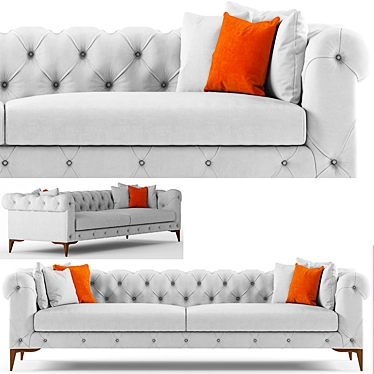 Modern Loft Style Sofa 3D model image 1 